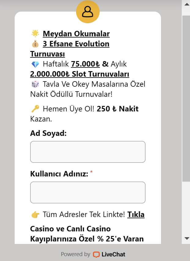 Malt Casino canlı sohbetinin önizlemesi
